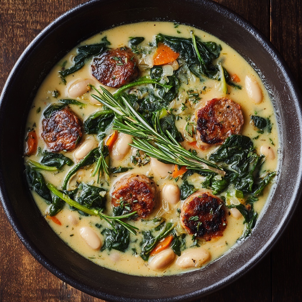 Sausage White Bean Soup Recipe - Recipe Image