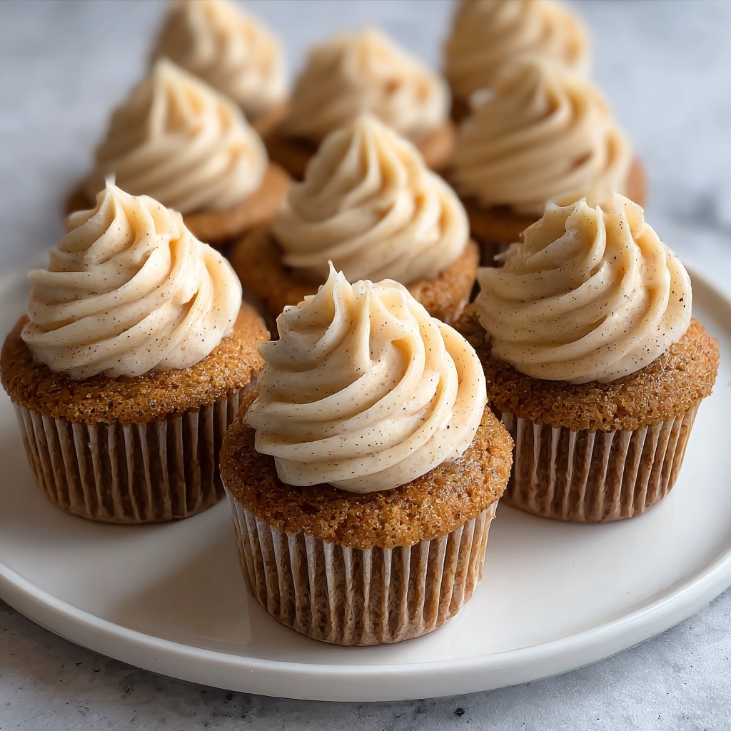 Pumpkin Cupcakes With Creamy Pumpkin Frosting Recipe - Recipe Image
