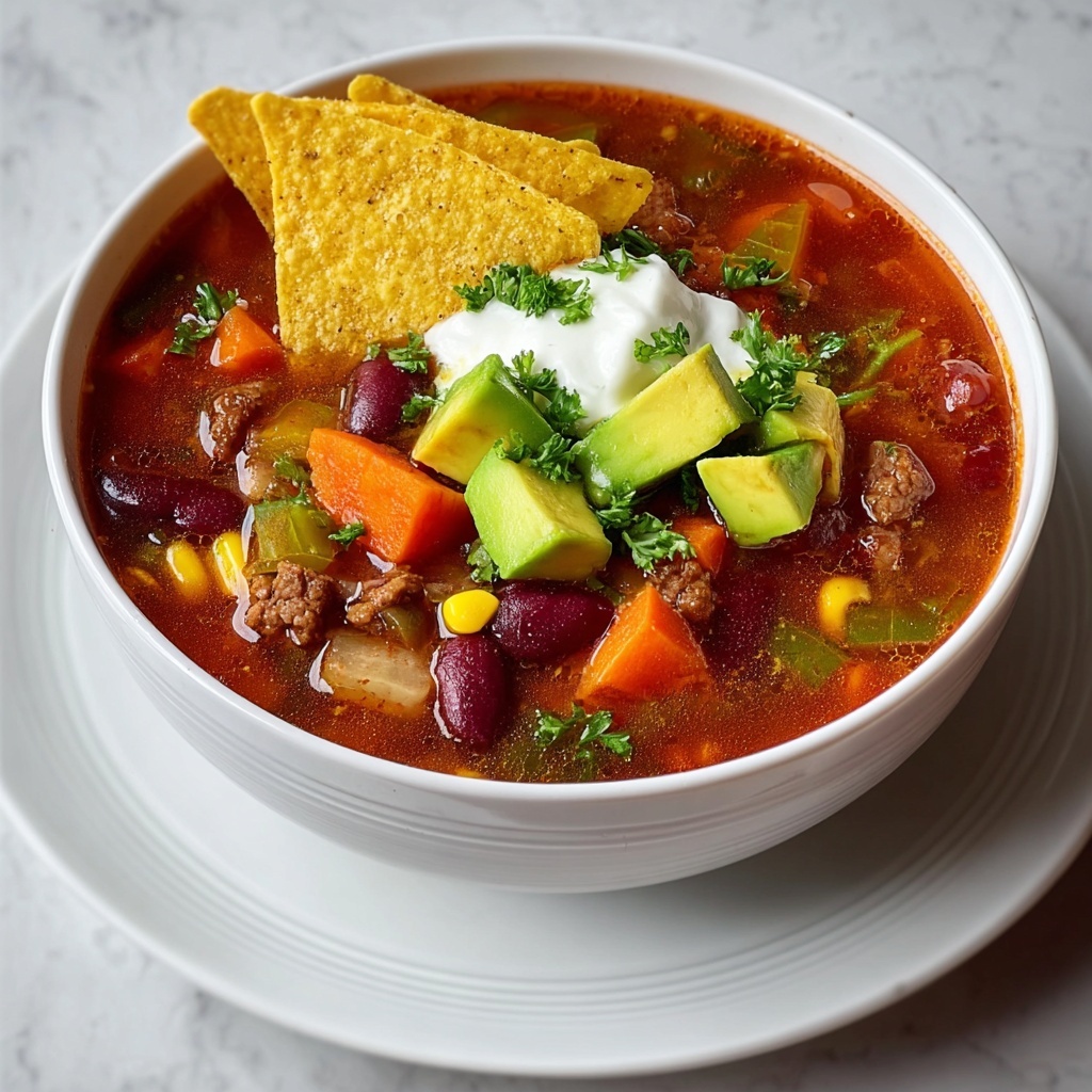 Vegetarian Taco Soup Recipe - Recipe Image