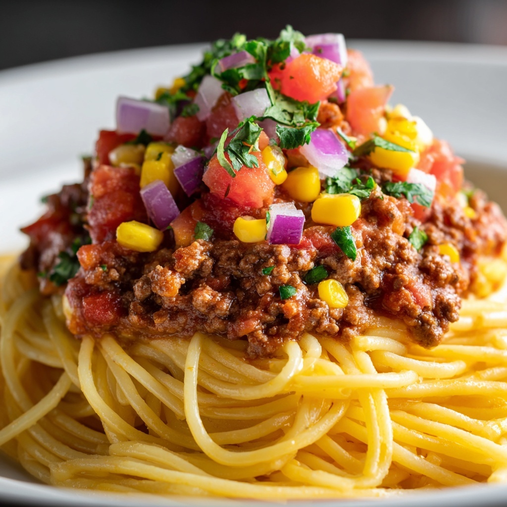 Taco Spaghetti Recipe - Recipe Image