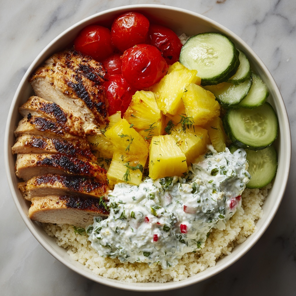 Greek Chicken Tzatziki Bowls Recipe - Recipe Image