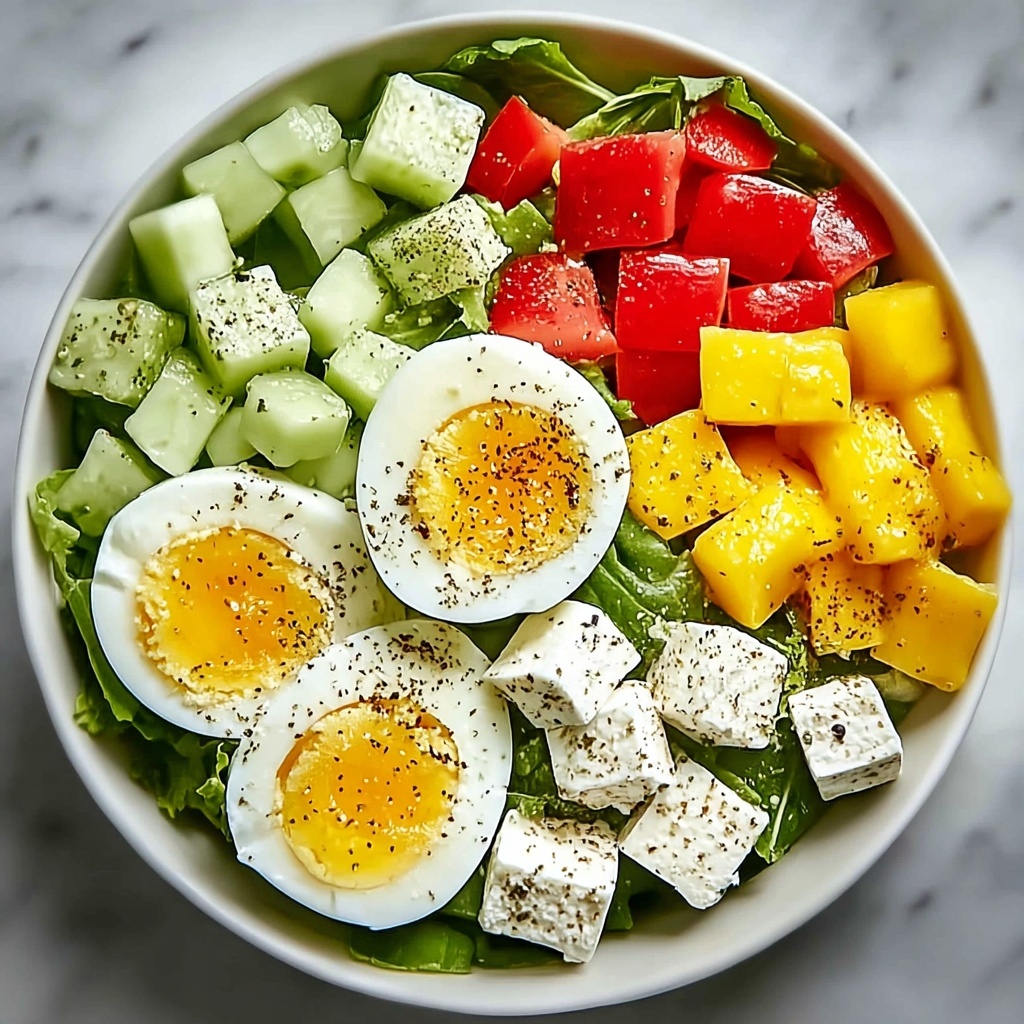 Avocado Egg Salad Bowl with Feta & Crunchy Cucumber Recipe - Recipe Image
