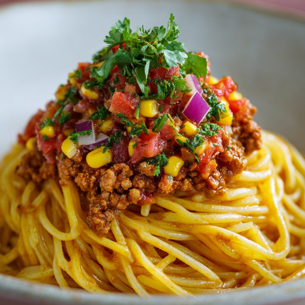 Taco Spaghetti Recipe - Recipe Image