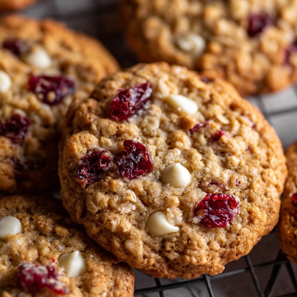 White Chocolate Oatmeal Cranberry Cookies Recipe - Recipe Image